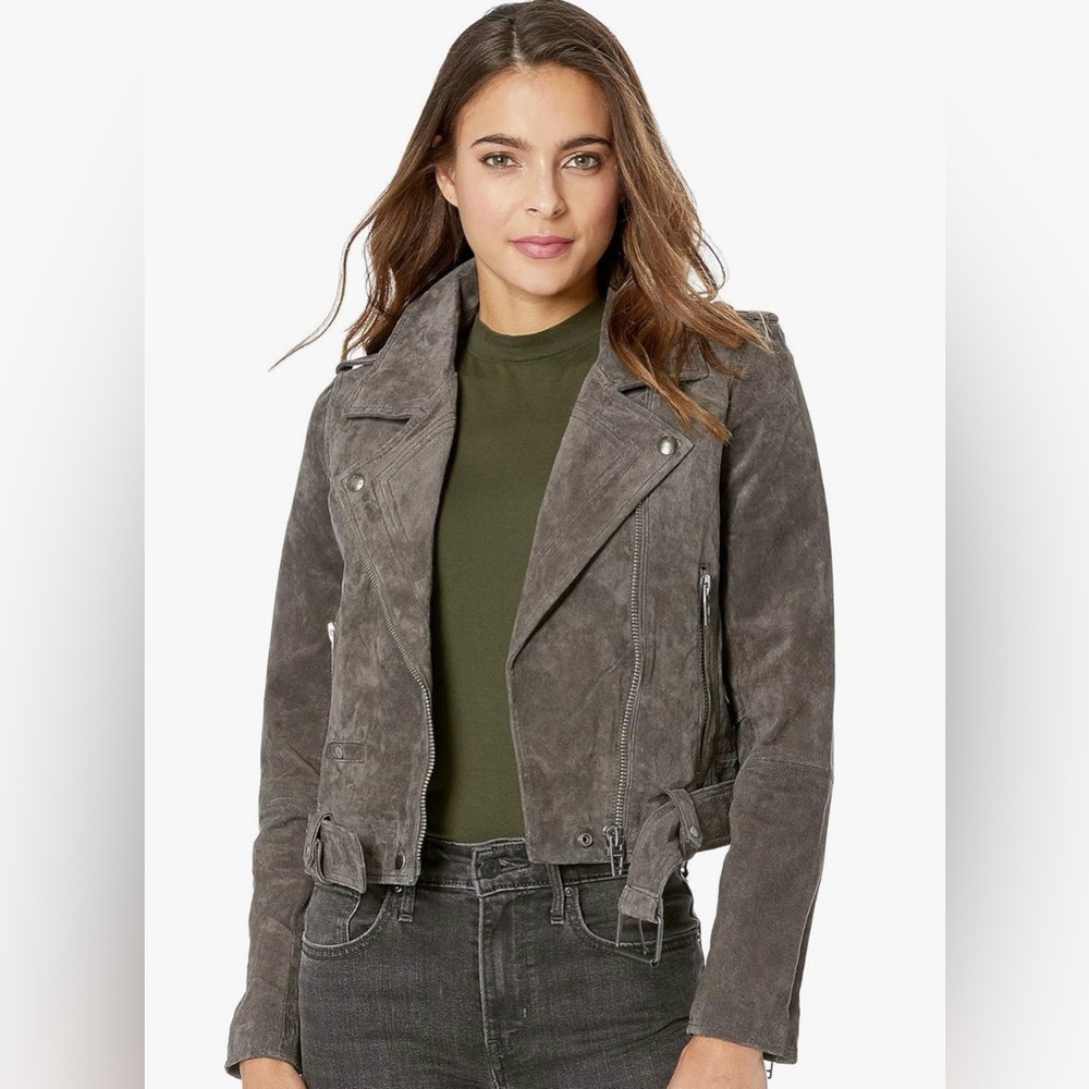 Blank NYC suede Moto jacket